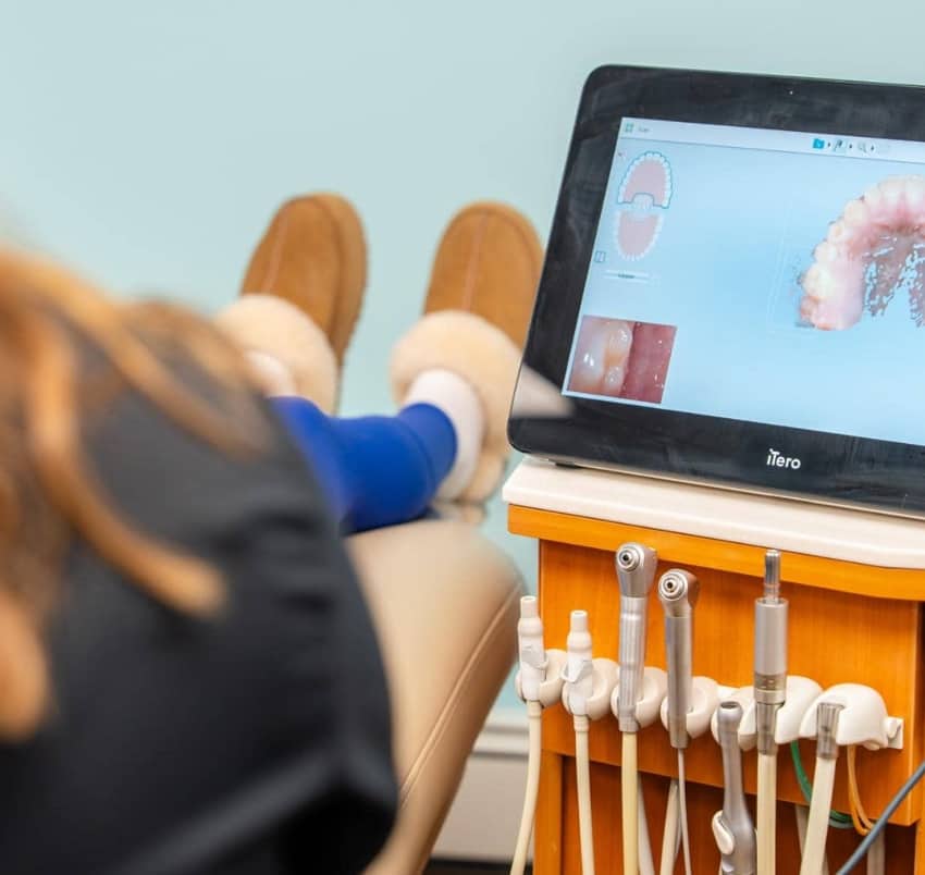 patient scans being taken