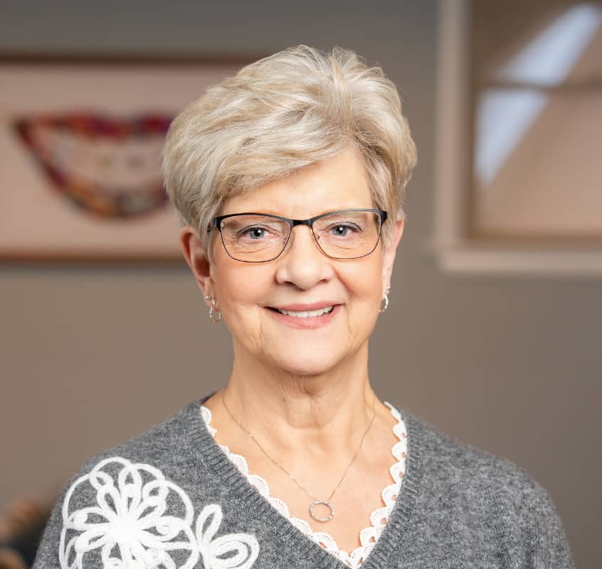 adult patient with braces